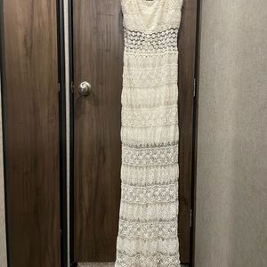 White lace dress